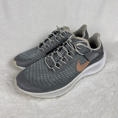 Nike Air Zoom Pegasus 37 FlyEase Shoes Women s Size 8.5 Gray Copper DC2522-991