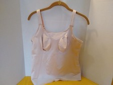 Ruby Ribbon Cami Shapewear Tank Top Pale SZ 40 Style 0324
