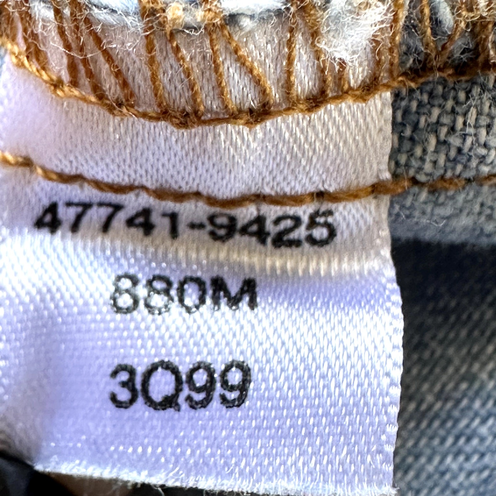 Levis Patchwork Denim Button Down Retro Western C… - image 4