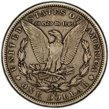 1890-CC TAILBAR Morgan Silver Dollar - PCGS GOLD SHIELD VF30 (Looks VF35/XF40)