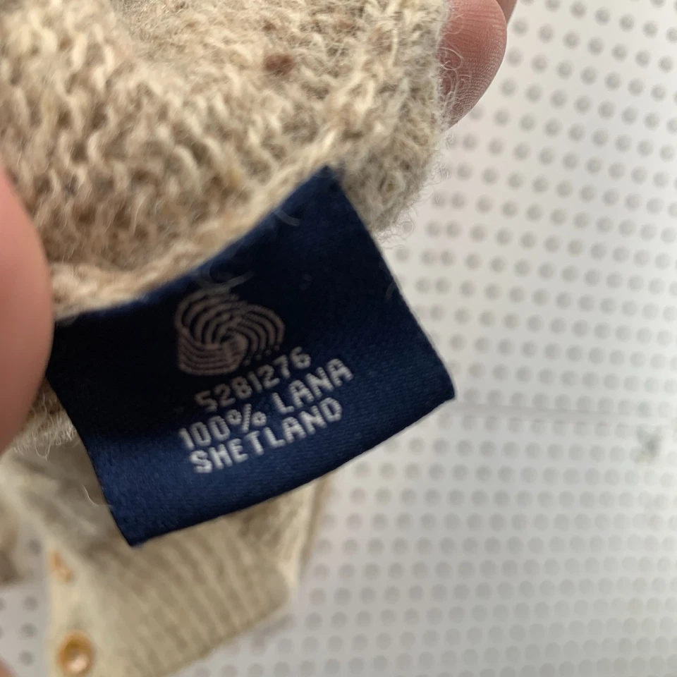 Cárdigan Suéter Robe DI Kappa Tejido con Cable para Hombres XL Marrón Lana Abuelo 24X31 Foto 3 de 4