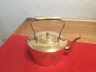 Vintage brass Kettle  - with copper rivets to Handle ornamental & collectible