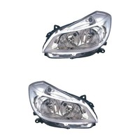 Halogen Scheinwerfer Set Links & Rechts H4 FüR Renault Clio Grandtour III