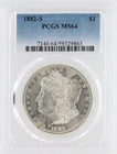 1882-S Morgan Silver Dollar PCGS MS64 S$1 San Francisco Minted No Reserve