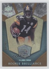 2008 Upper Deck Icons Rookie Brilliance Rainbow Gold 64/99 Limas Sweed #RB24 c7w