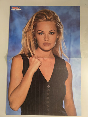 Pamela Anderson / Yaki - Da /Brad Pitt - Very rare poster - Sweden 1994 43x28 cm