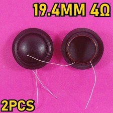 2PCS 19.4mm 4  Silk Dome Tweeter Voice Coil 90  Lead Replacement Diaphragm NEW