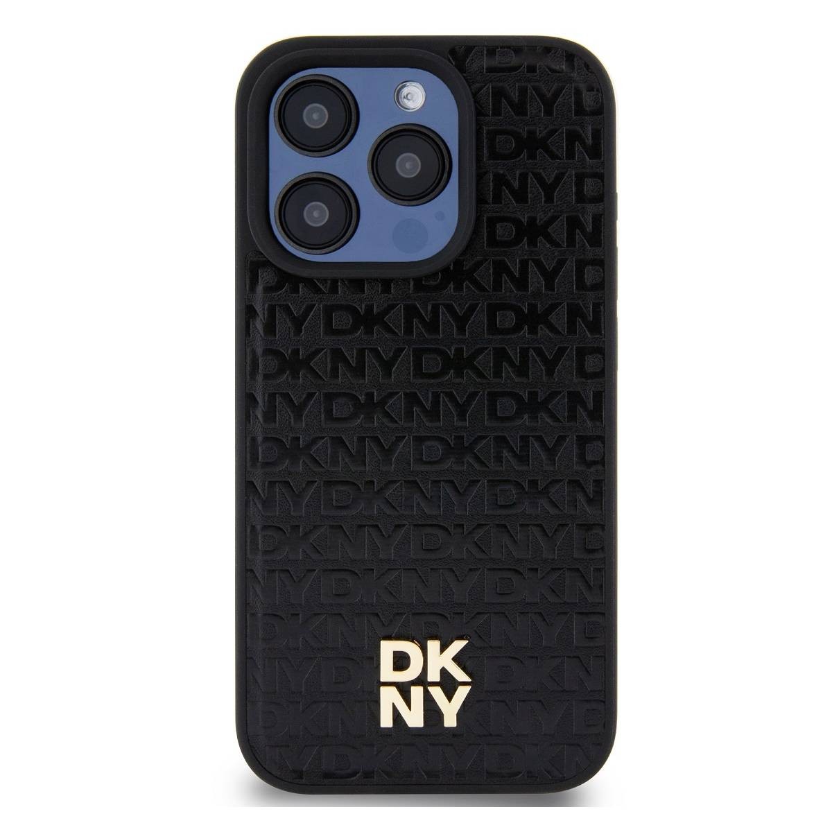 Coque iPhone 15 Pro Max DKNY de luxe finition Premium cuir Saffiano