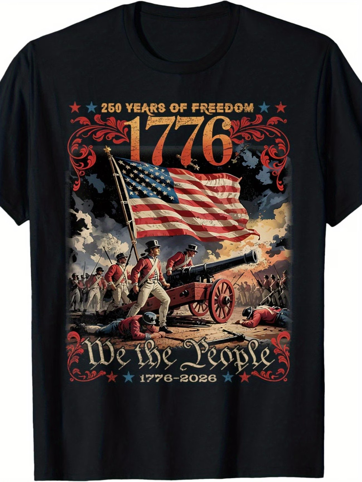 Commemorative Graphics Men'S Commemorative Graphic T-Shirt - 250th Anniversary USA 1776-2026 ...