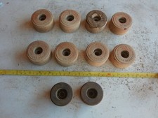Vintage Lot of 10 Wood Roller Derby Skate Wheels 2 are JC Higgins Lot 25-44-1
