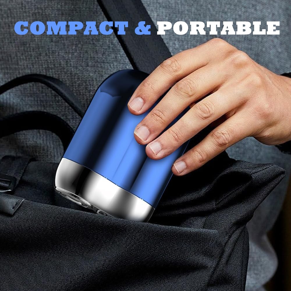 New Model Upgrade Electric Shaver, Mini Dual-Head Waterproof USB Razor for Men