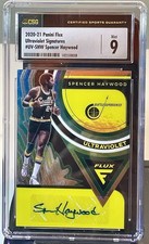 2020-21 Panini Flux Ultraviolet Signatures Spencer Haywood NBA HOF RC  