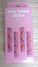 Kids Tablet Stylus Pen 4-Pack Crayon Style Touchscreen Pens for iPad Tablets
