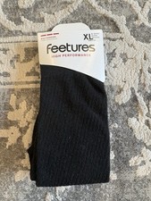 Feetures High Performance Max Cushion Crew Socks Black XL