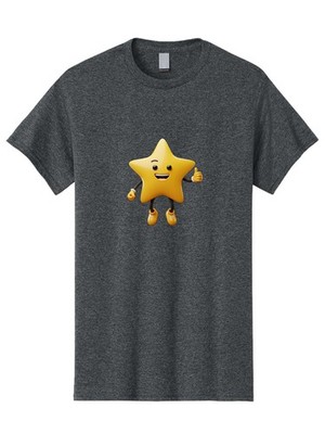 Star-Mascot Mens Graphic Tee, 100% Cotton, Casual Summer Wear