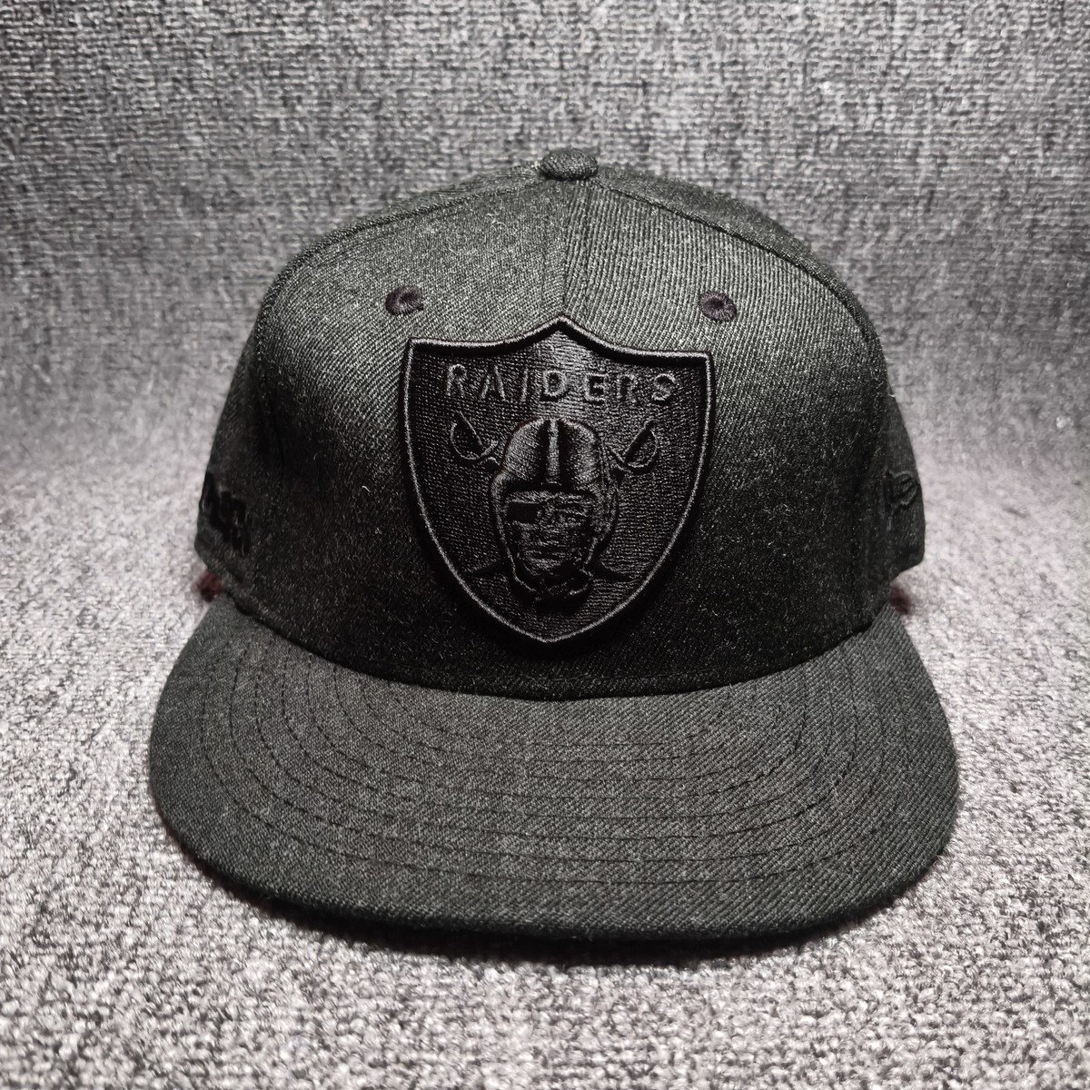 New Era NFL Las Vegas Raiders Tonal Dark Gray Snapback Hat Cap Flat Brim