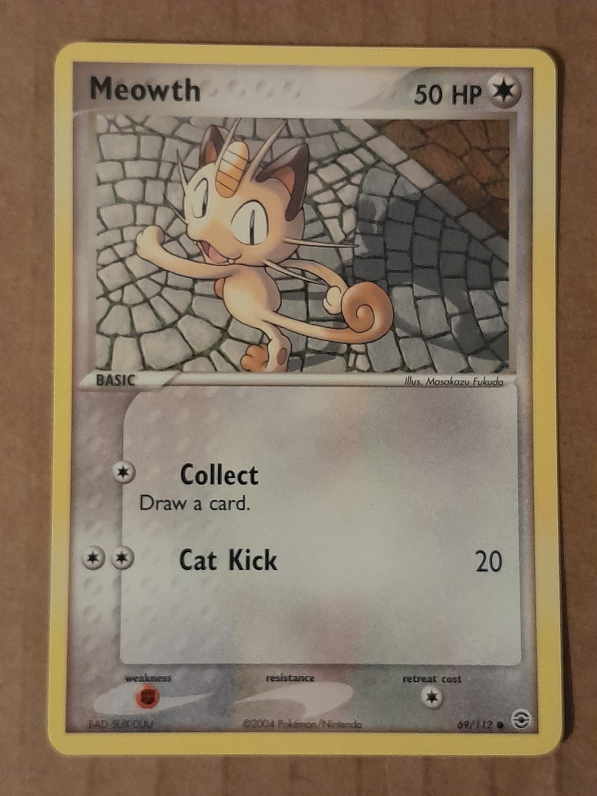 Pokemon Meowth 69/112 Fire Red Leaf Green NM See Pictures