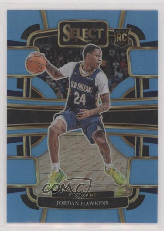 2023-24 Panini Select Concourse Light Blue Prizm 285/299 Jordan Hawkins #72 0dp1
