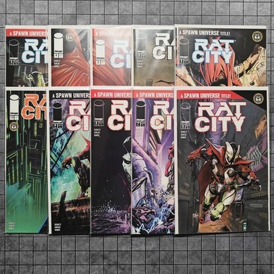 Rat City #1-10 - (1 2 3 4 5 6 7 8 9 10) - Spawn Variant Cover Set - UNREAD NM