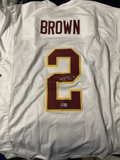 WASHINGTON FOOTBALL TEAM DYAMI BROWN AUTOGRAPHED SIGNED JERSEY BECKETT HOLO