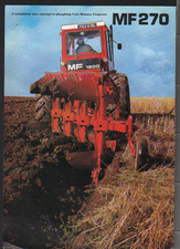 MASSEY FERGUSON "MF 270" Reversible Plough Brochure Leaflet