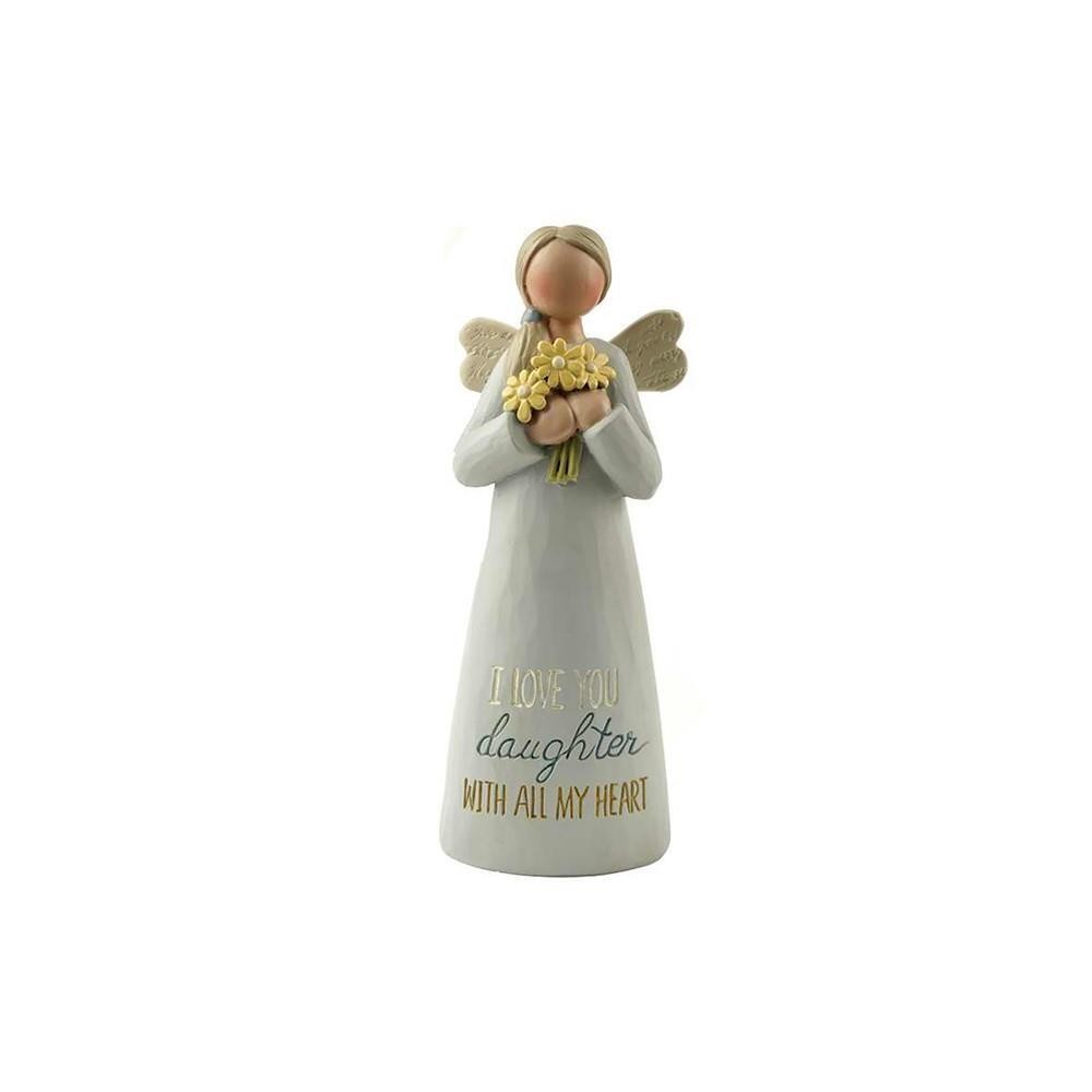 Feather & Grace Angel Figurine - I Love You Daughter