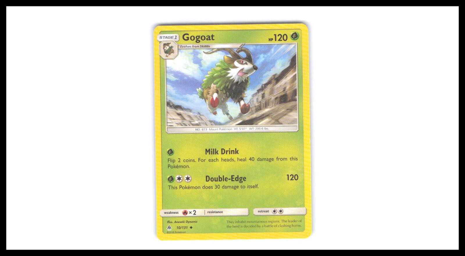 Gogoat 10/131 Uncommon Forbidden Light Pokemon Lightly Played