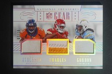 2016 Panini National Treasures Anderson Charles Gordon Triple Patch /10 DV1677