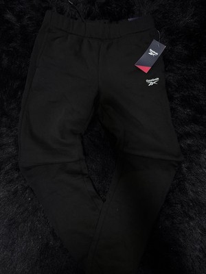 Reebok Classic Cinch Pant Men's Black Track Pants Size S Drawstring Cuffed