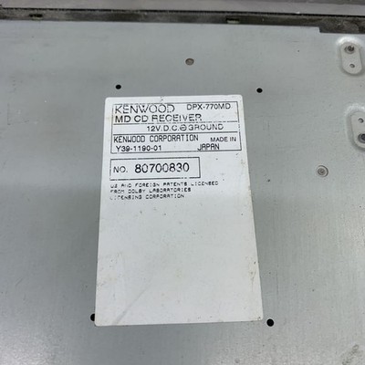 Kenwood DPX-770MD 2DIN CD MD Deck Player Working for sale online