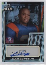 2024 Leaf Metal Blue Mountain State Lit 1/1 Sam Jones III #LA-SJ1 Auto 08r6