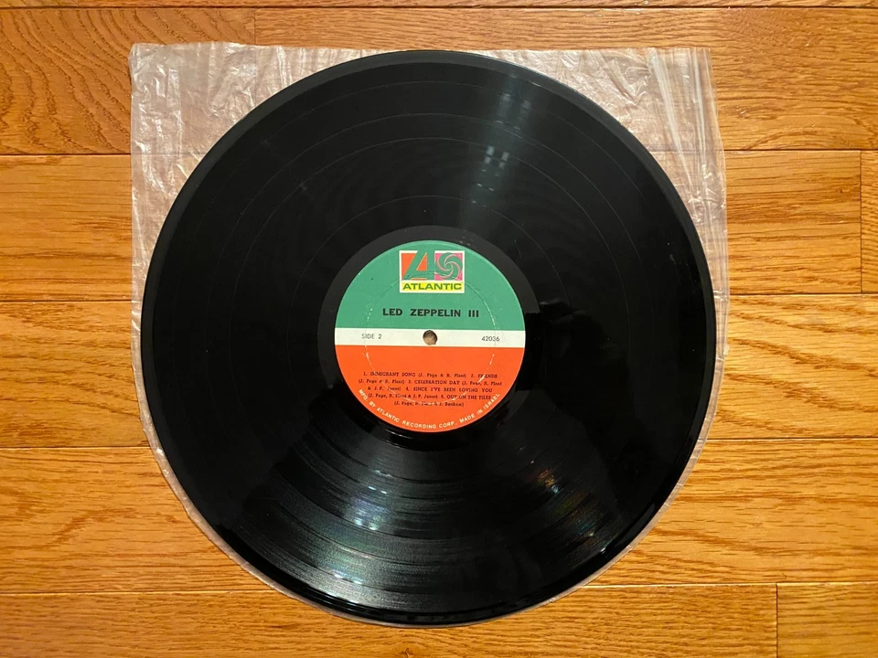 Led Zeppelin - III LP Atlantic 42036 1970's Israel Pressing - Image 4 of 4