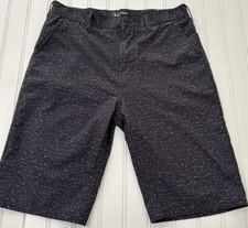 Hurley Boys 16 Nike Dri-Fit Black Golf Shorts Summer Hike Gym Beach Stretch