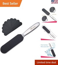 Stainless Steel Foot File - Large Surface Pedicure Tool for Cracked Skin Relief