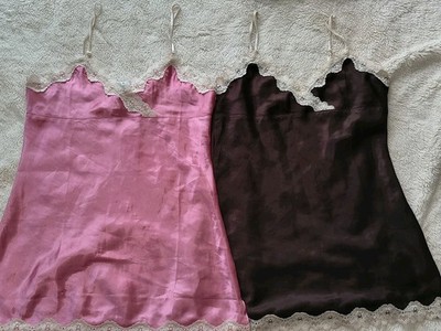 One Step Up Cami Slip Camisole Tank Top Size Large Lot Night Gown E6
