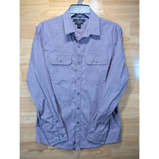 Marc Anthony Men’s S Purple Button Up Long Sleeve Shirt Stretch Slim Fit