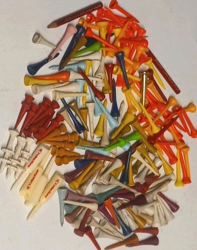 Vintage Golf Tees Rite-Hite Returno Velocitee Wooden & Plastic Estate Sale Find