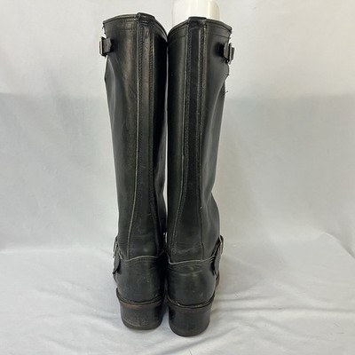 VINTAGE 50S SEARS ROEBUCK BLACK LEATHER TALL HARNESS ENGINEER