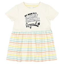 Inktastic My Mom Is A Fantasy Football Legend Infant Dress Sports Kids Mother