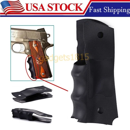 For PG1911-1 Grip Wraparound Rubber Government Finger Groove Grip Insert