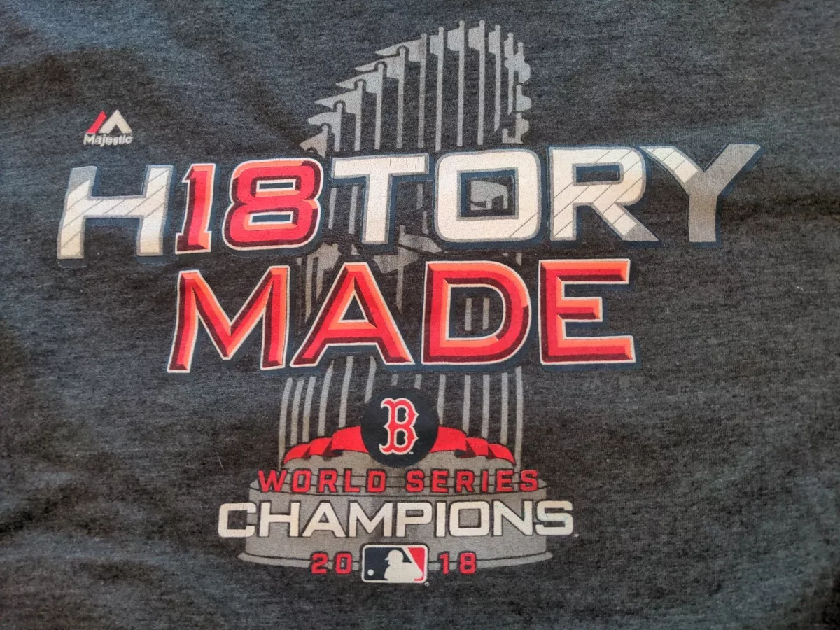 Boston Red Sox 2018 World Series History Made T Shirt Men s Small