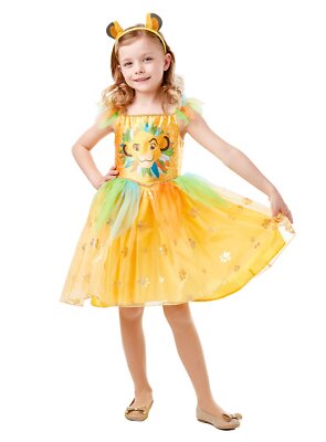 König der Löwen Simba Kostümkleid für Kinder - Süßes Glitzerkleid für Fans des