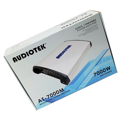 High Power Subwoofer Amplifier Power Acoustik MOFO1-10KD Monoblock Amp - 4,000W RMS, 1 Ohm Stable Car Audio Amplifier