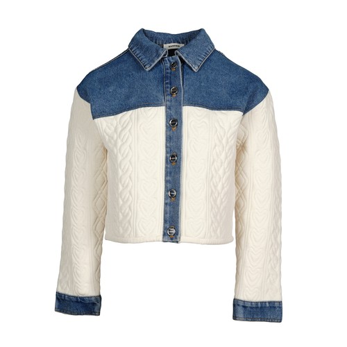 Sandro Paris Women's Jacket Size 0 / XS Dual-Material SFPCA00941 RRP: 265 Eur - Picture 2 of 10