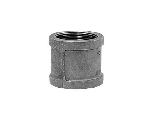 Anvil 8700133054, Malleable Iron Pipe Fitting, Coupling, 3/8" NPT Female, Black