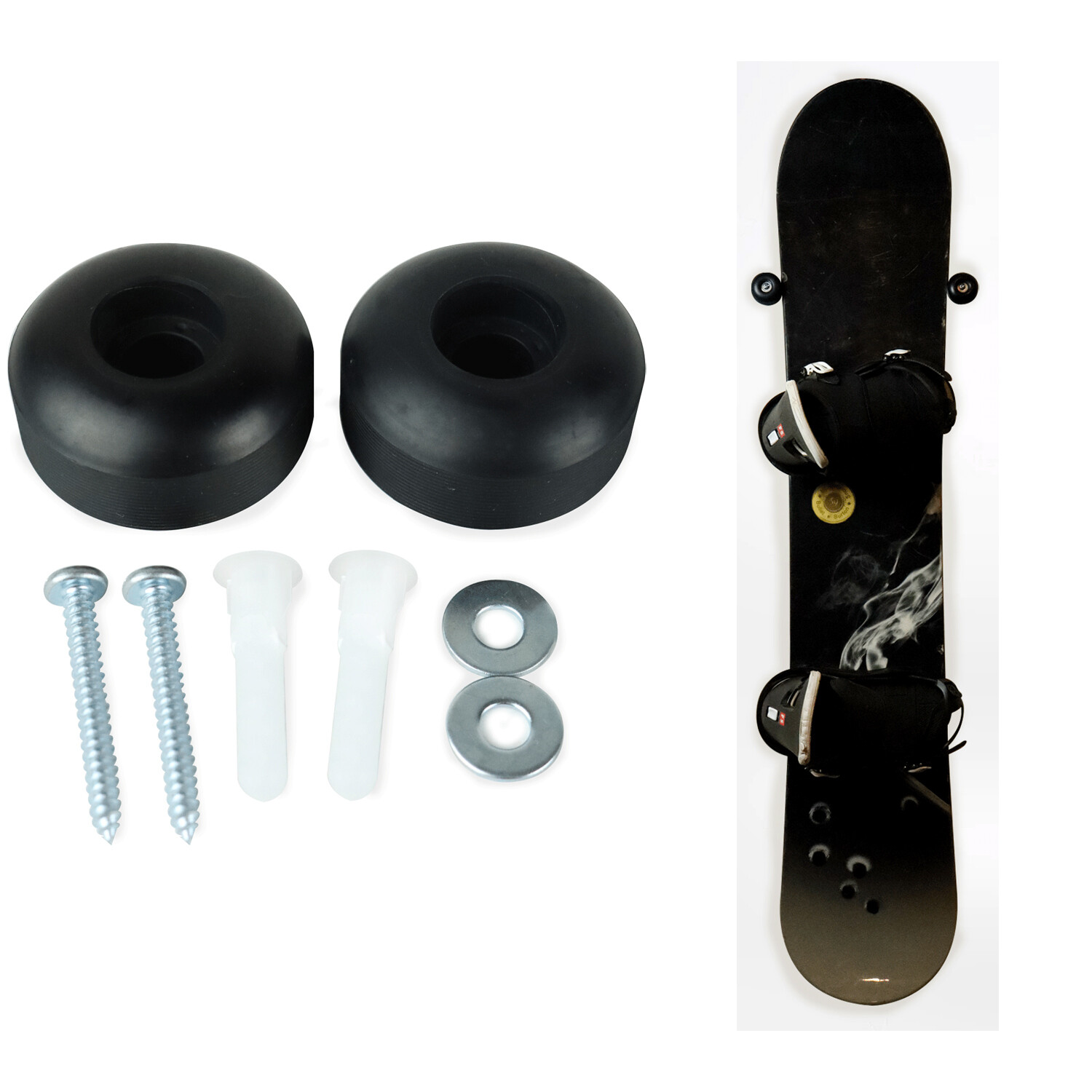 Wall Mount Display Hanger - Vertical Storage Damage Free Cinch System