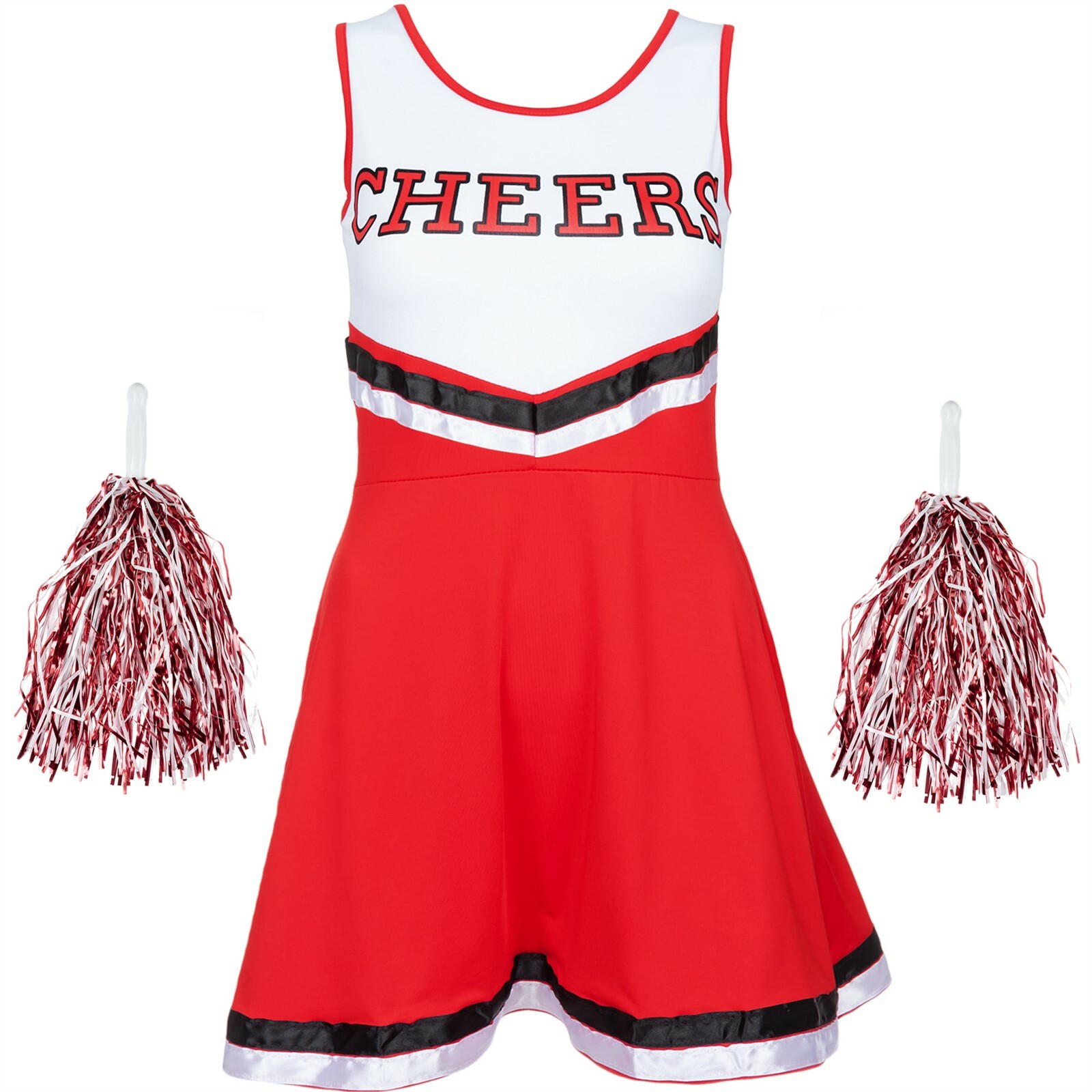 CHEERLEADER COSTUME FANCY DRESS OUTFIT HIGH SCHOOL DANCE UNIFORM