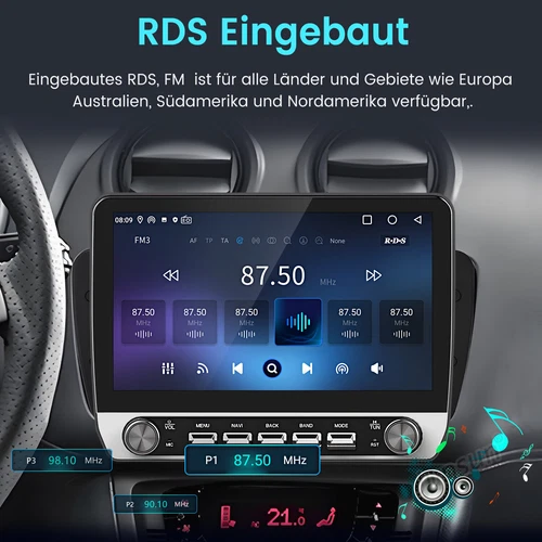 Autoradio 2+64GB Carplay Android 14 per Seat Ibiza 6j 2009-2013 GPS Navi WIFI FM - Foto 10 di 17