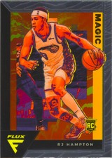 RJ Hampton RC 2020-21 Panini Flux Basketball Chrome Rookie Card #217 Magic NBA