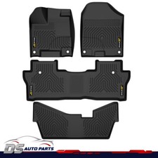 Floor Mats Fit For 16-22 Honda Pilot All Weather Tpe Floor Mats Liner Waterproof